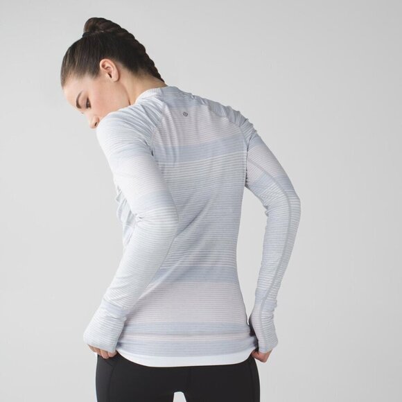 Lululemon Think Fast Long Sleeve- Long Sleeve Running Shirt- Size 2 - Picture 3 of 14